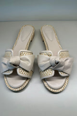 MAXI CLARITA RAFIA FLAT NUDE