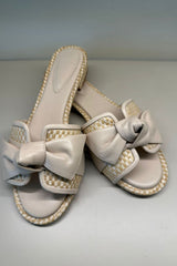 MAXI CLARITA RAFIA FLAT NUDE