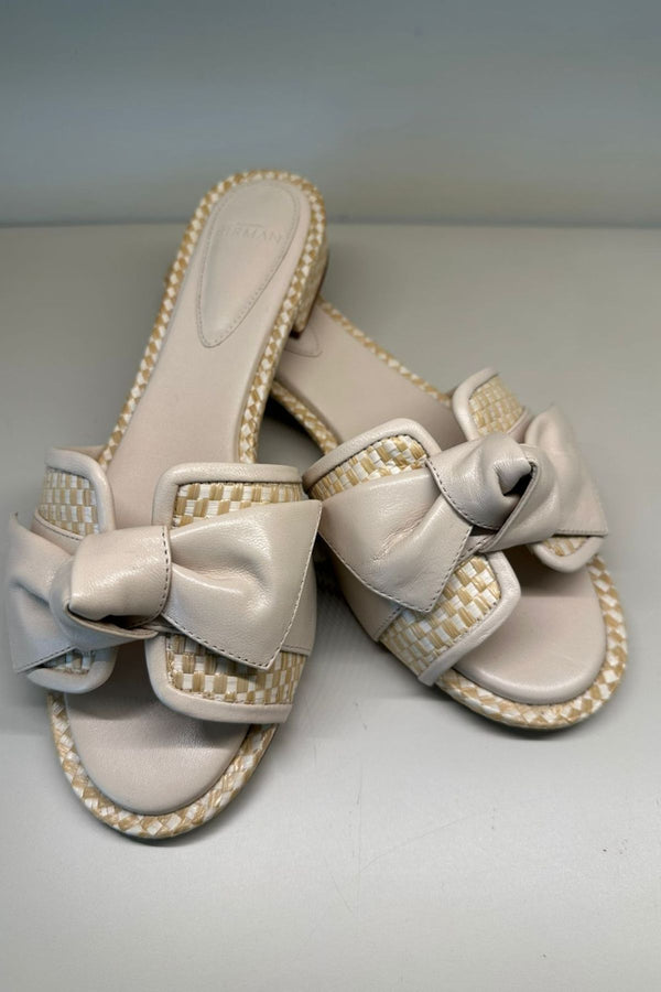 MAXI CLARITA RAFIA FLAT NUDE
