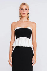 TOP MELISSA PRETO / MARFIM