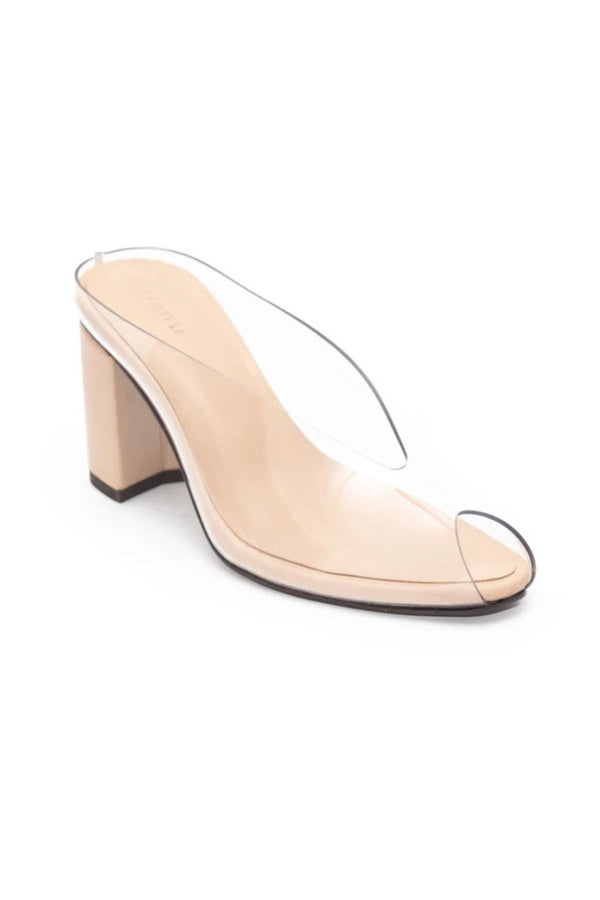 MULE TRANSPARENTE JORDANA NUDE