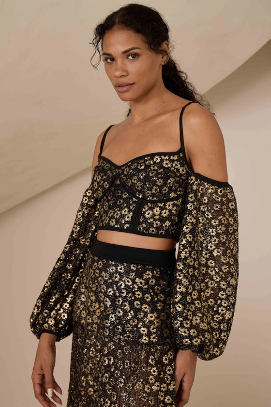 BLUSA GUIPURE ROSE