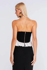 TOP MELISSA PRETO / MARFIM