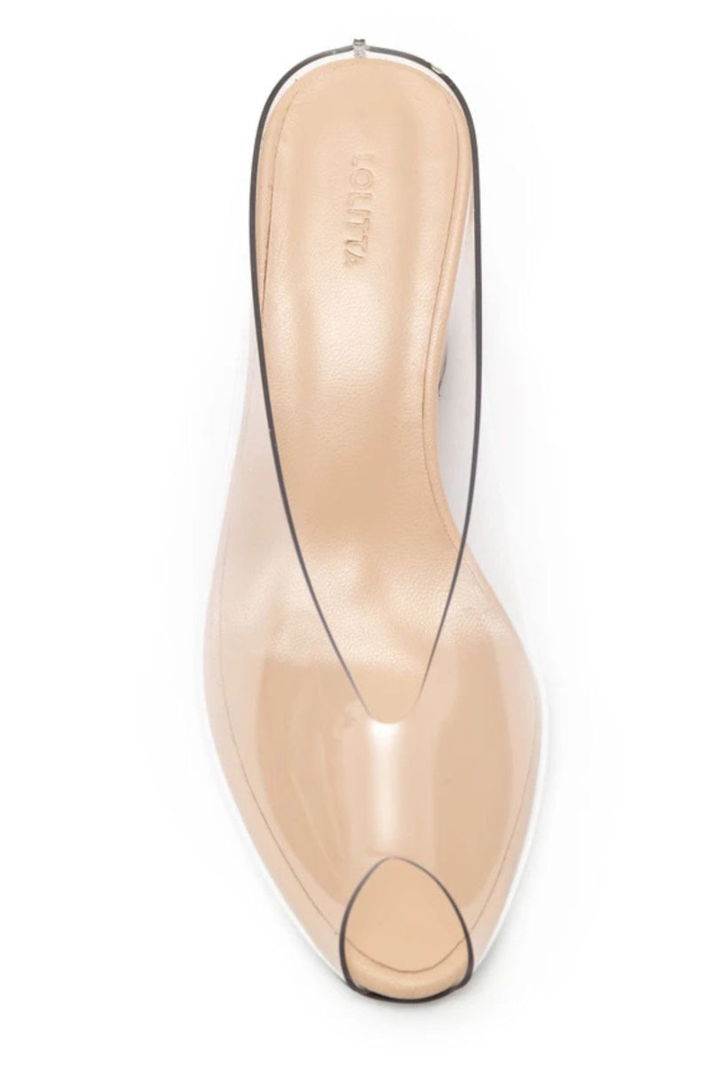 MULE TRANSPARENTE JORDANA NUDE