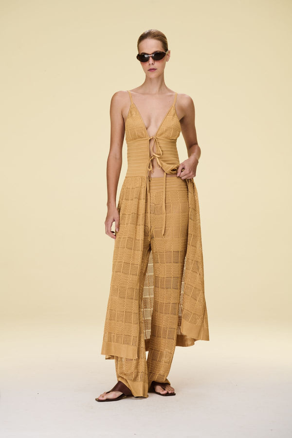 CALÇA TRICOT TELA