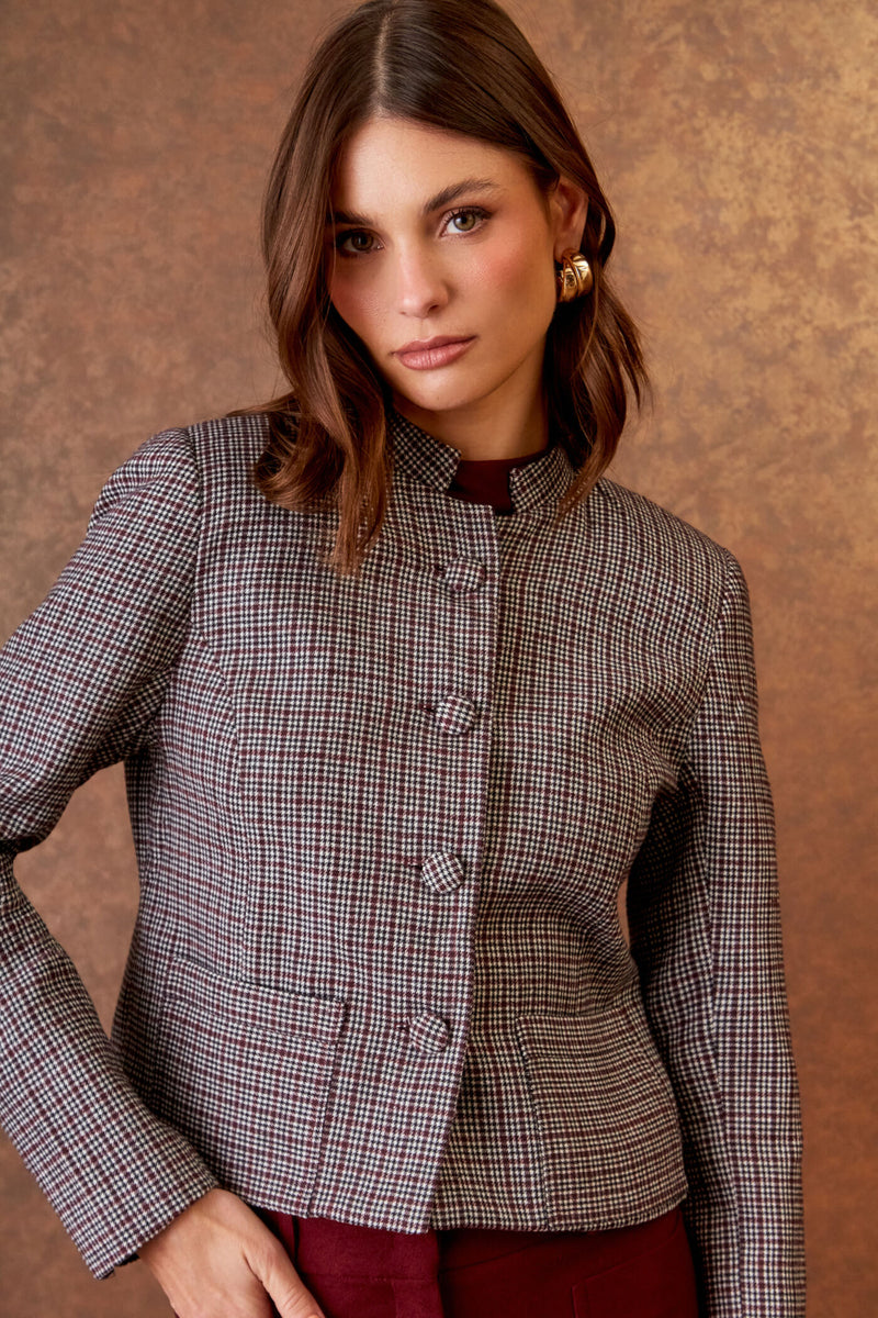 CASACO BOLSO CLERICO XADREX