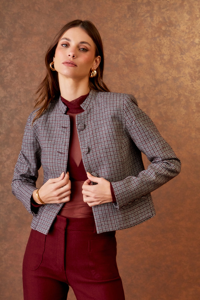 CASACO BOLSO CLERICO XADREX