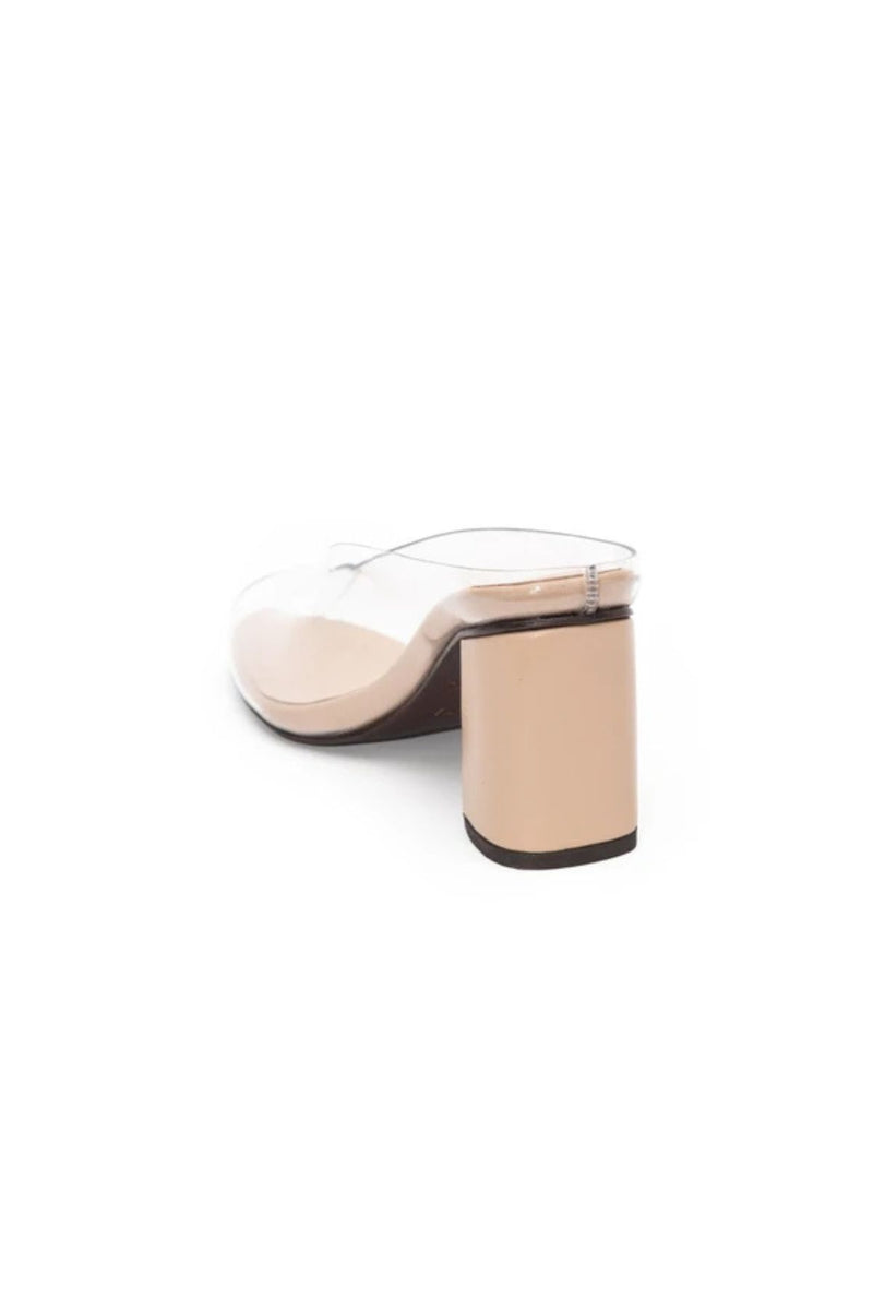 MULE TRANSPARENTE JORDANA NUDE