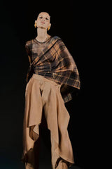 BLUSA EM TULE COM MAXI ECHARPE