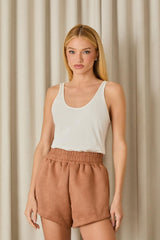 SHORT MIRANDA CAMEL