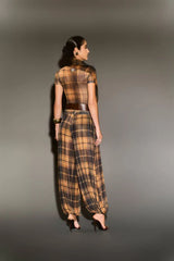 BLUSA EM TULE COM MAXI ECHARPE