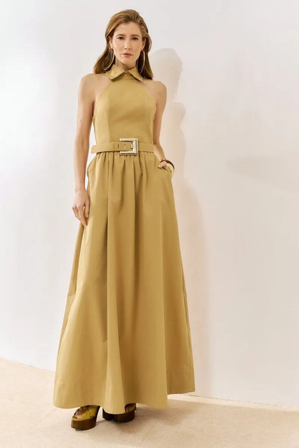 VESTIDO LONGO GOLA