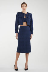 CASACO TWEED DREE BORDADO - ANDREA BOGOSIAN