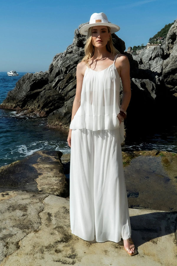 CONJUNTO BLUSA TRANSPARENCIA FLUIDA