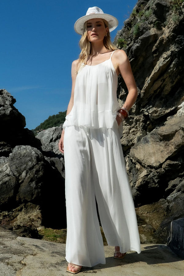 CONJUNTO BLUSA TRANSPARENCIA FLUIDA