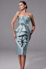 VESTIDO TUBO LAÇO FRENTE VERDE