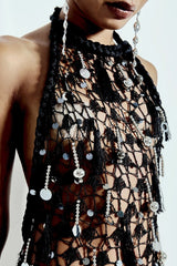 VESTIDO LONGO CADENTE PRETO