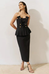 VESTIDO CORSET COM LAPELA