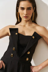 VESTIDO CORSET COM LAPELA