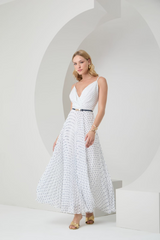VESTIDO LONGO PLISSADO