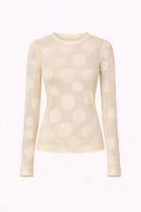 BLUSA  TRICOT POIS VANILLA