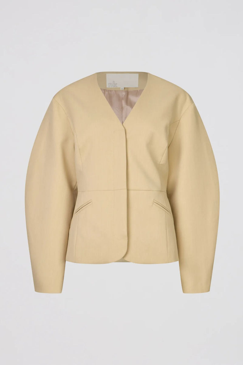 BLAZER ALFAIATARIA SPEED LUA BEGE