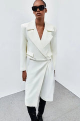 BLAZER CREPE ENVELOPE ELIZA OFF WHITE
