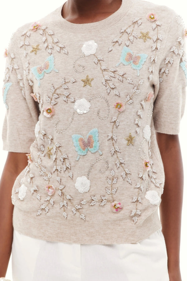 BLUSA TRICOT BORDADA LUZINETE