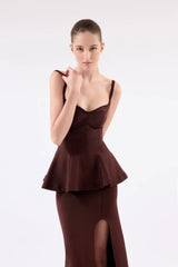 BLUSA COM RECORTES CACAU