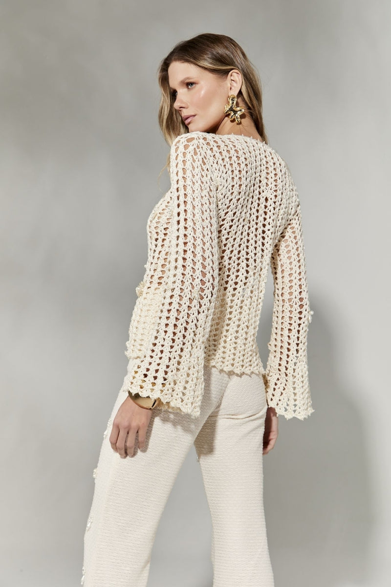 BLUSA CROCHETADA FLORES
