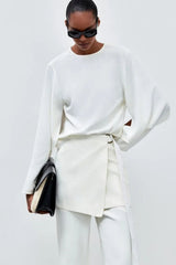 BLUSA CREPE ENVELOPE ERICA OFF WHITE