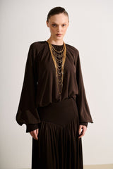 BLUSA JERSEY ANGIE COFEE