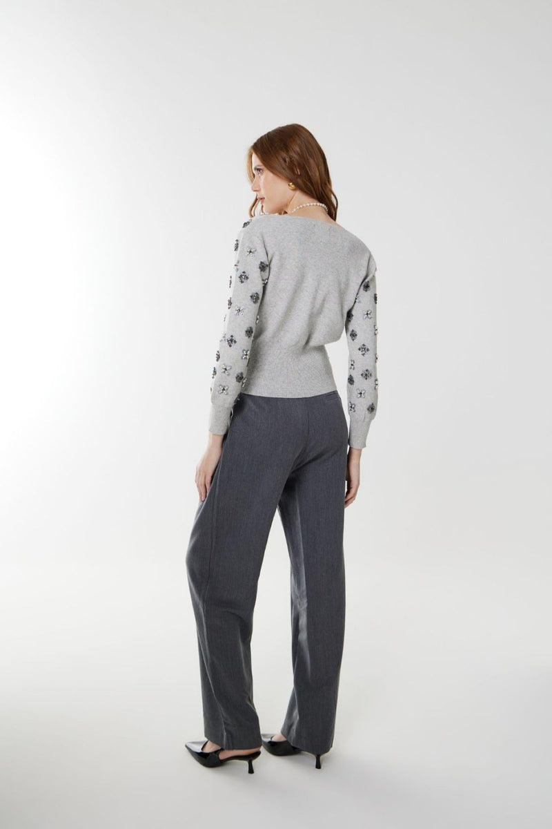 TRICOT MARISE CINZA