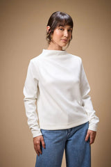 BLUSA SCUBA MANGA LONGA COM PREGAS