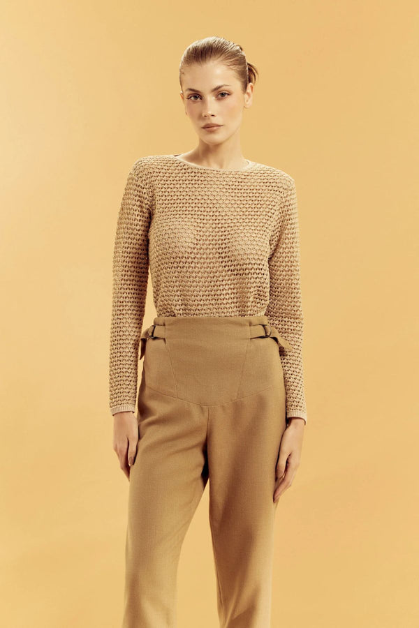 BLUSA NEW MINUDE DOURADO