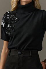 BLUSA TOULOUSE TRICOT PRETO