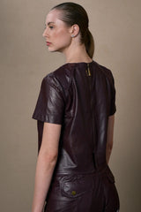 BLUSA VIRGÍNIA PERFURO BERINJELA