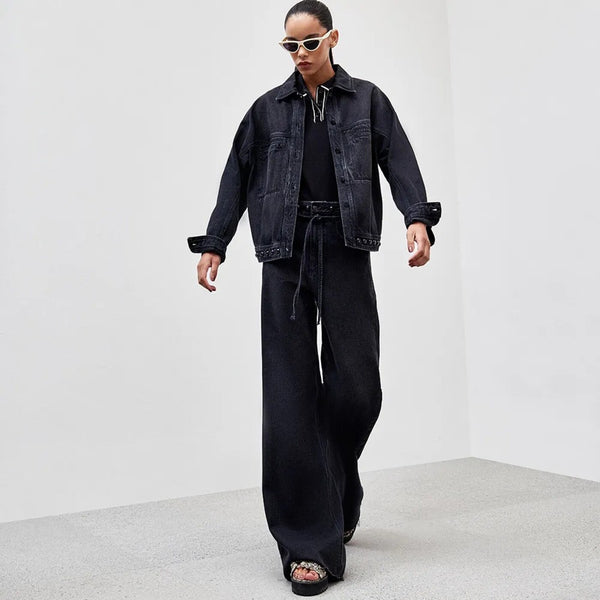 CALÇA BLACK DENIM  BETINA