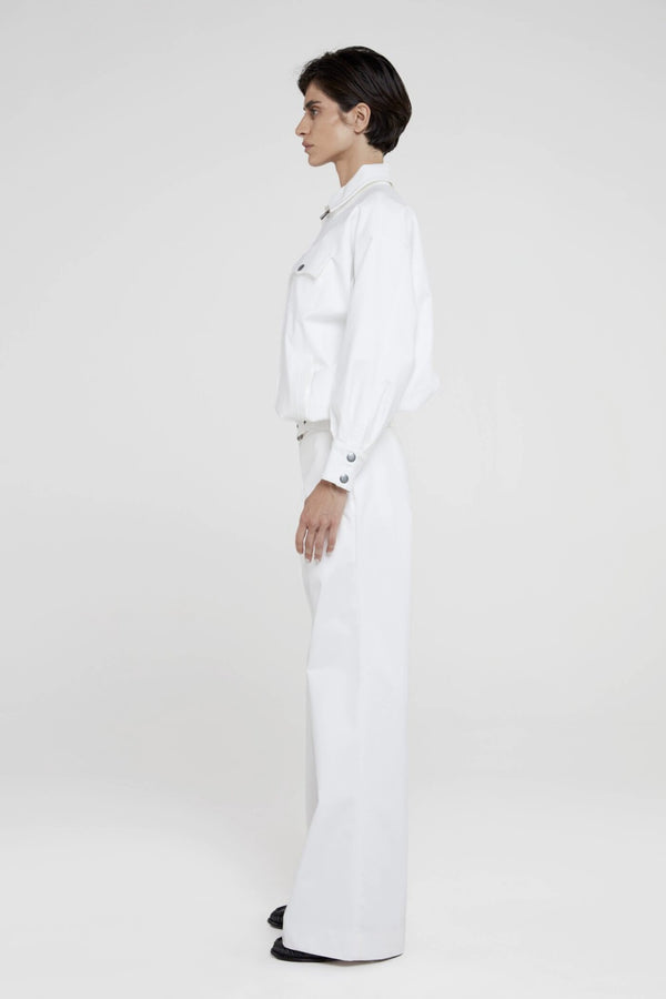 CALÇA ALFAIATARIA IDEZA OFF WHITE