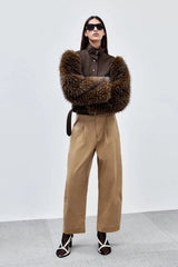 CALÇA COTTON REMO RITA BEGE KHAKI