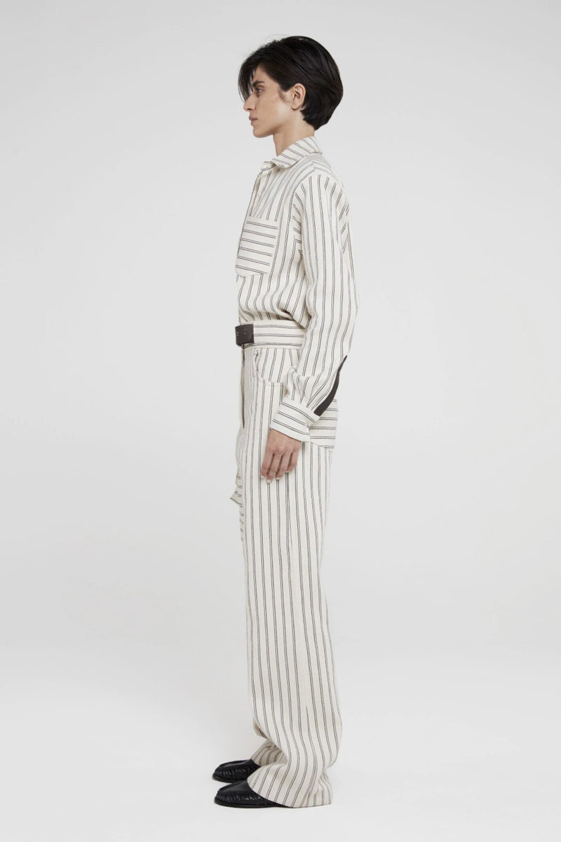 CALÇA JACQUARD IFAL ECRU