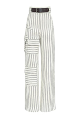 CALÇA JACQUARD IFAL ECRU