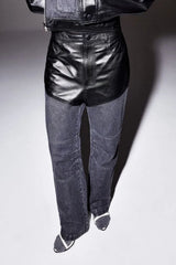 CALÇA JEANS COURO VERENA
