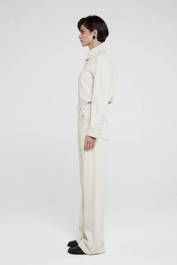 CALÇA JEANS IMOGE  OFF WHITE