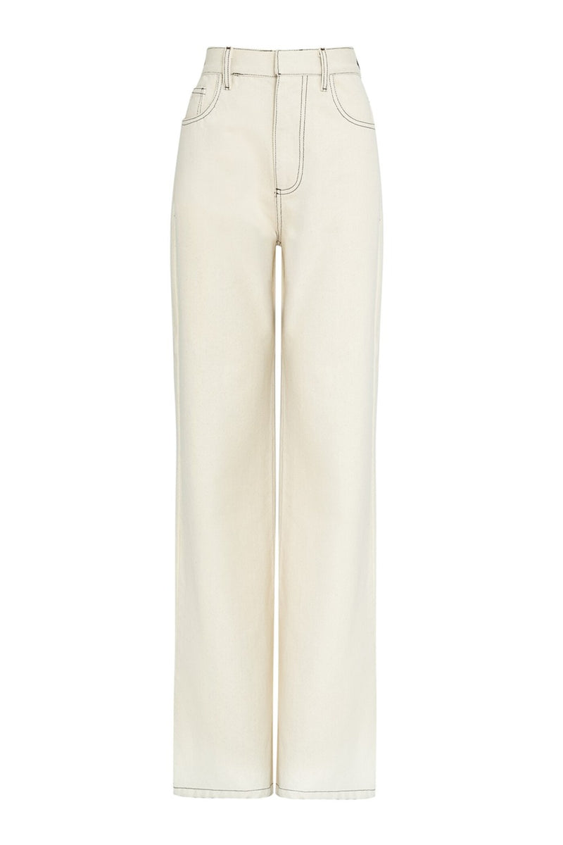 CALÇA JEANS IMOGE  OFF WHITE