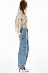CALÇA JEANS OLWEN AZUL DENIM