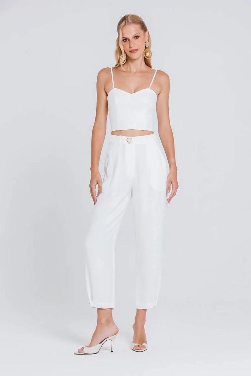 CALÇA TELIS OFF WHITE