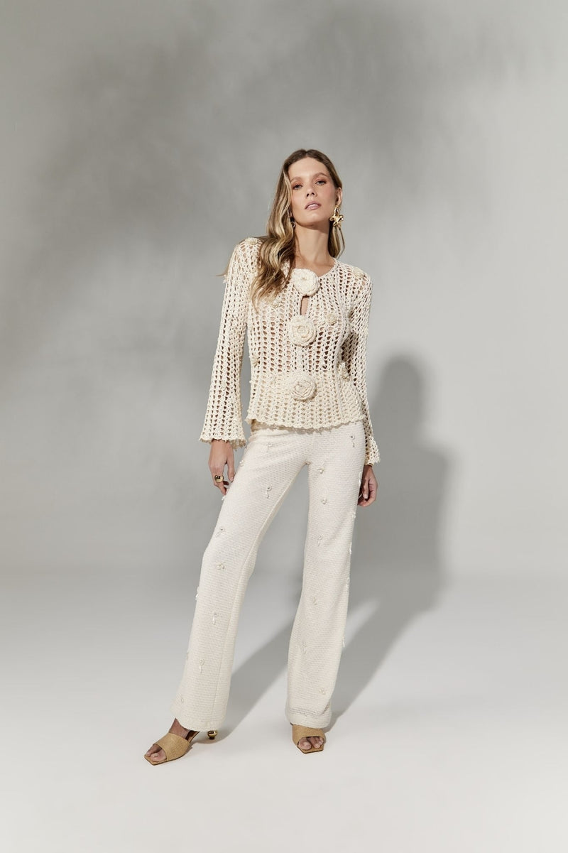 BLUSA CROCHETADA FLORES
