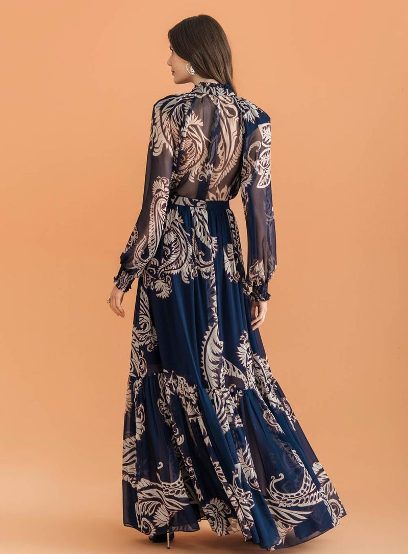 CAMISA ESTAMPADA AZUL