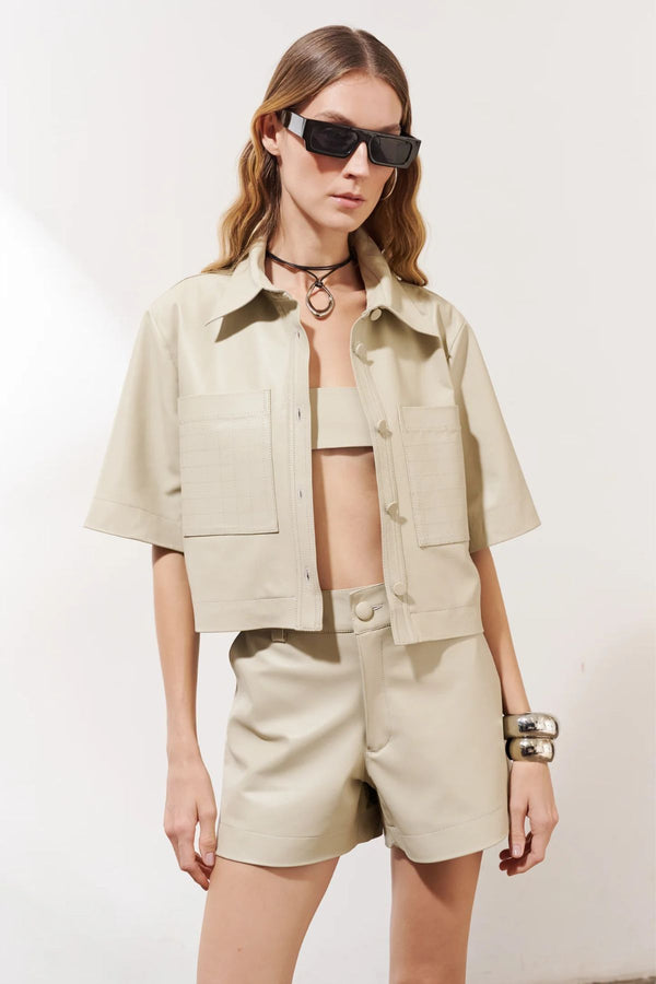 CAMISA KATSI COURO OFF WHITE